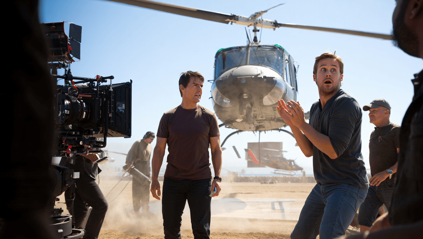 Ryan Gosling Recalls Missing “Incredible” Moment Tom Cruise Crashed Set Of ‘Star Wars: Starfighter’ In A Helicopter: “It’s The One Day I’m Not There”