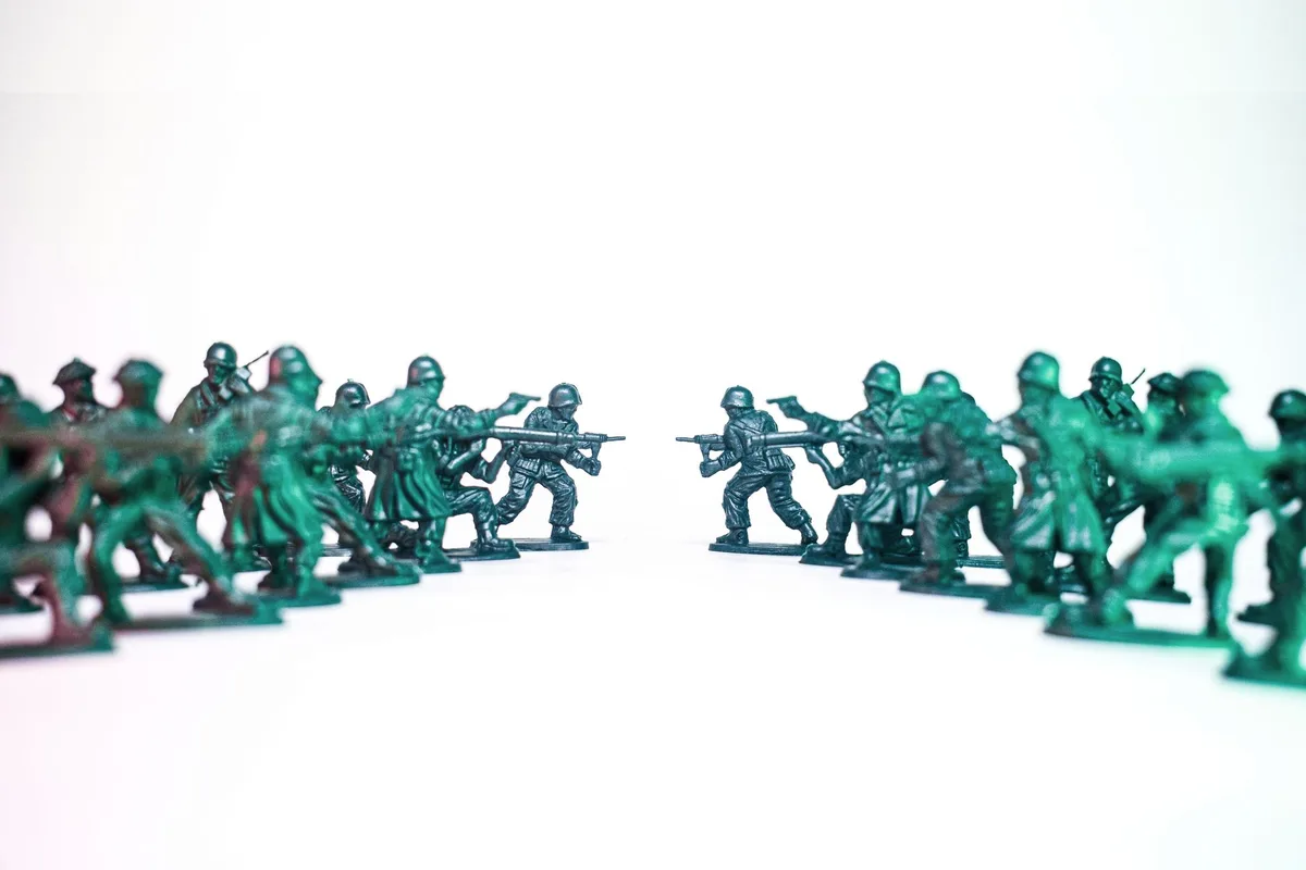 Organized formation of armored insects and roach units preparing for confrontation
