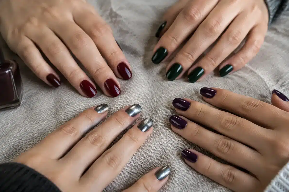 28 Trendy Dark Nail Colors That Aren't Black for Fall 2026