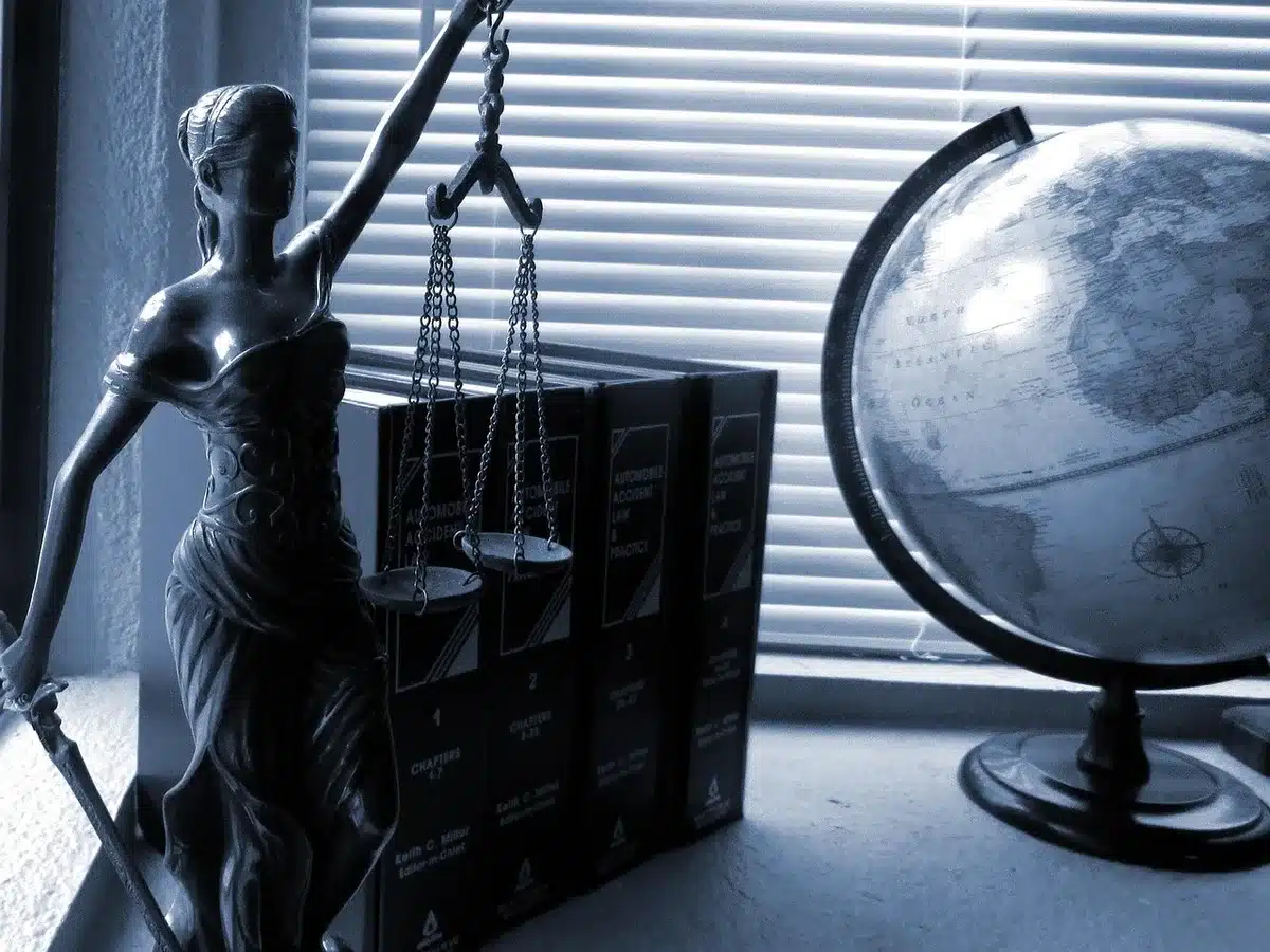 Court documents and legal papers on a table relating to custody