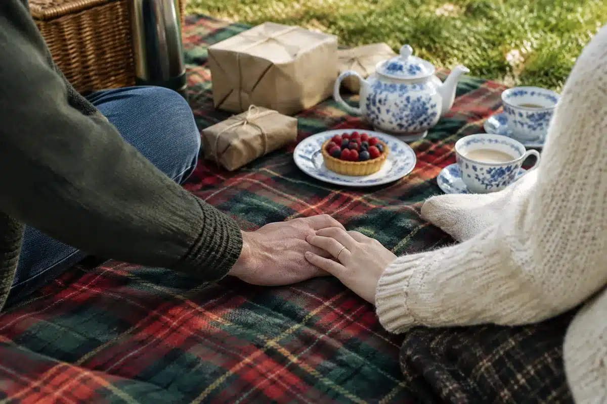 The other Bennet sister gets first look: Mary and Tom share a holiday picnic